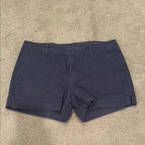 Old Navy Blue Cargo Shorts Tailored Cotton Blend